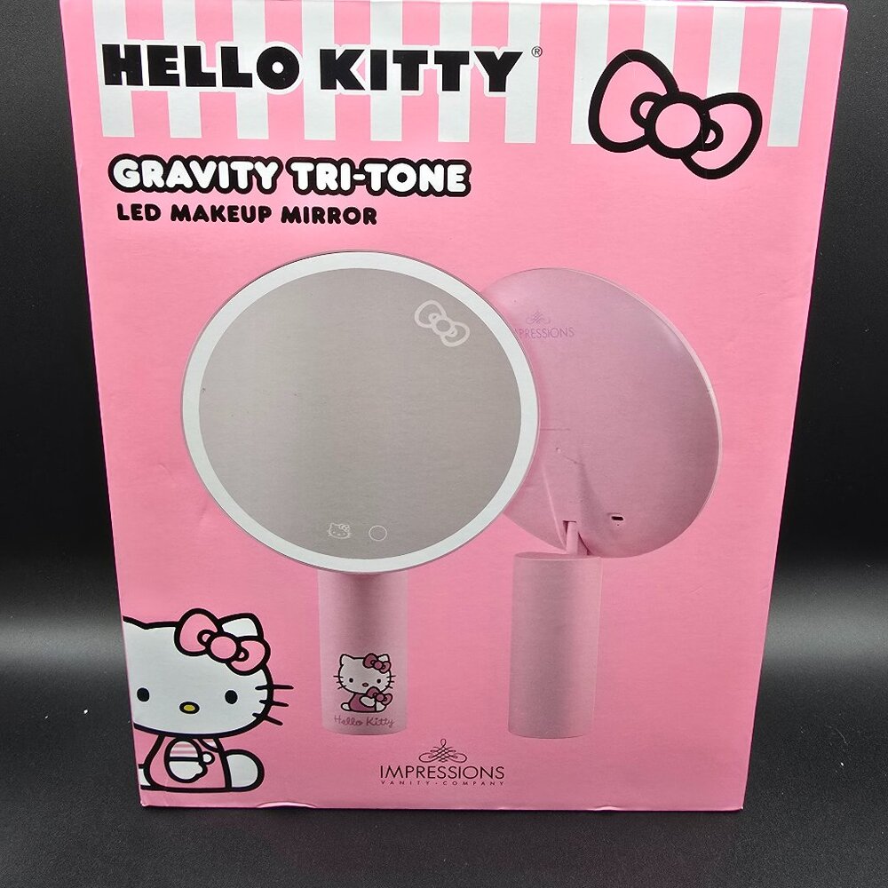 Hello Kitty Gravity Tri-Tone LED Makeup Mirror – NIB